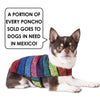 Multi Color Dog Poncho