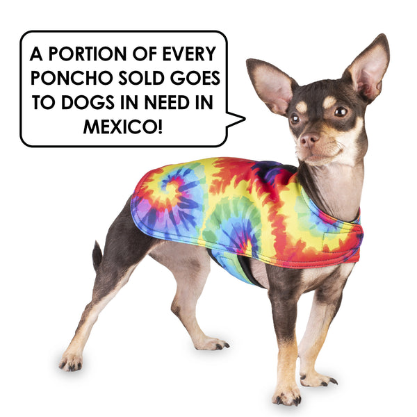 Tie Dye Dog Poncho – Baja Ponchos