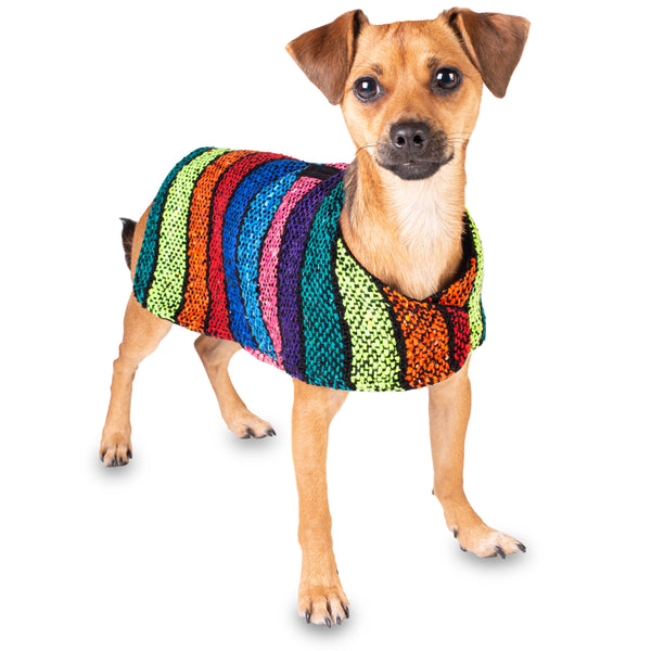 Multi Color Dog Poncho